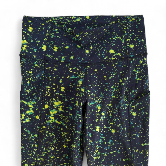 Lululemon Base Pace High Rise Crop 23" Sparks Fly Multi Sz 6 High Waist Nulux - Picture 7 of 14